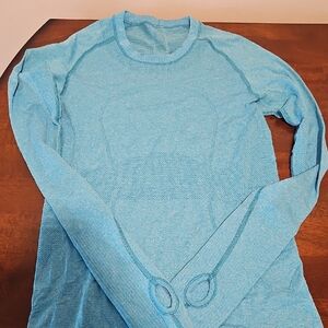 lululemon athletica Blue Long Sleeve Top